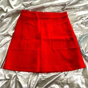 Red Anthropologie Skirt